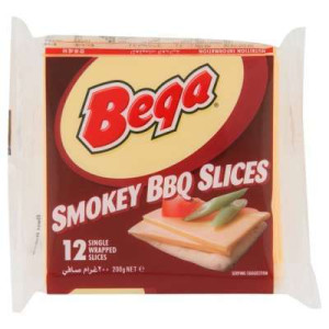 BEGA SMOKEY BBQ SLICES CHEESE 12S 200G