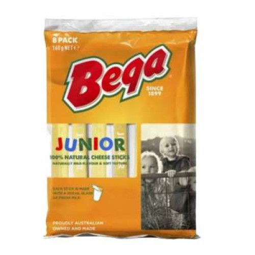 BEGA JUNIOR NATURAL CHEESE STICK 160G