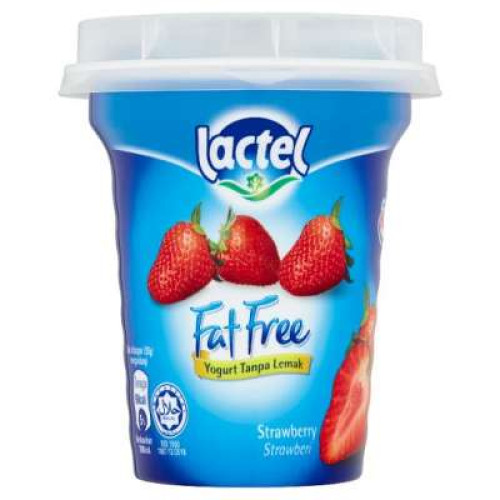 LACTEL FATFREE YOGURT STRAWBERRY 125G