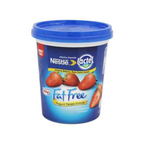 LACTEL FATFREE YOGURT STRAWBERRY 470G