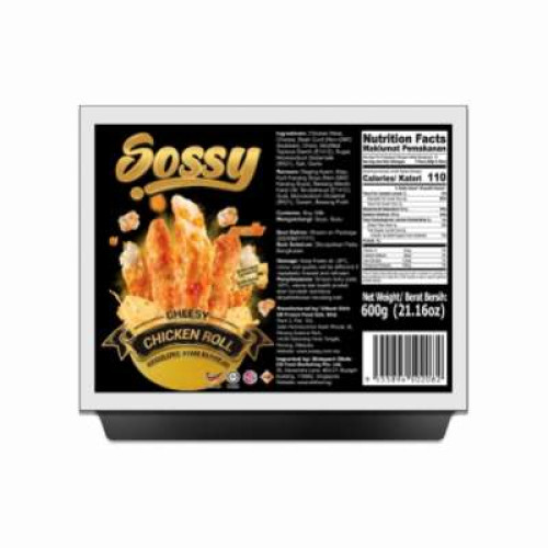 SOSSY CHEESE CHICKEN ROLL 600G