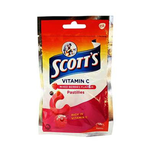 SCOTT'S VIT-C MIXED BERRIES PASTILLES 15S