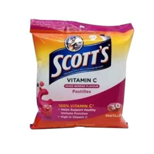 SCOTT'S VITAMIN MIXED BERRY PASTILLES 30'S