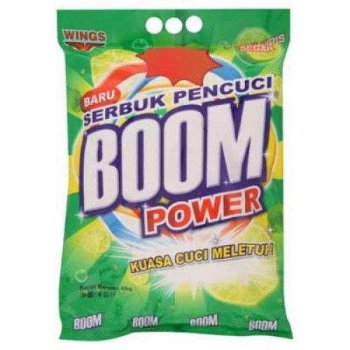 BOOM POWDER DETERGENT LIME 4KG