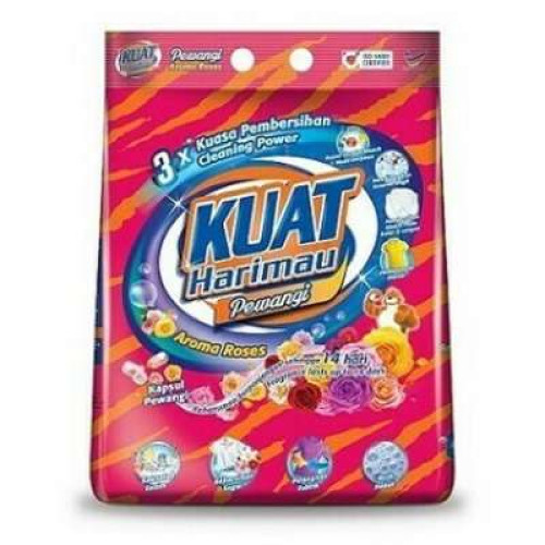 KUAT HARIMAU PWD DETERGENT-AROMA ROSES 2.4KG