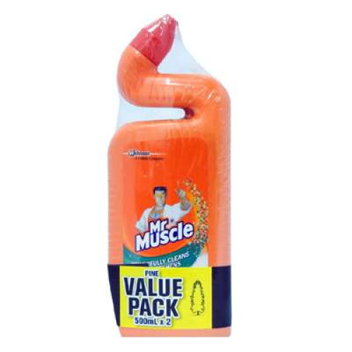 MR.MUSCLE ADV TOILET CLNR-PINE 500ML*2