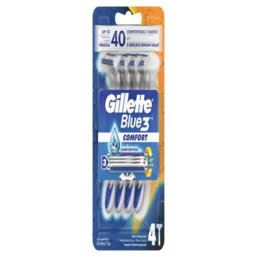 GILLETTE BLUE III SEN DISP 4S