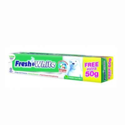 FRESH & WHITE FRESH COOLMINT TPASTE EXT50G 225G