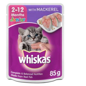 WHISKAS MACKEREL 85G