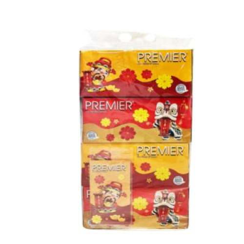 PREMIER CNY FACIAL TISSUES 200S*4