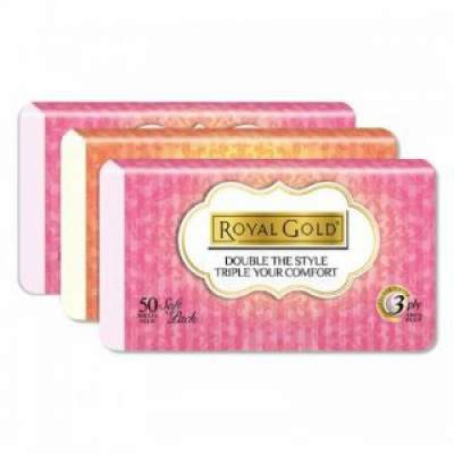 ROYAL GOLD TWIN TONE SOFT PACK 3PLY 50S*3