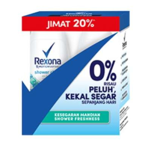 REXONA SHOWER CLEAN R.ON TP 50ML*2