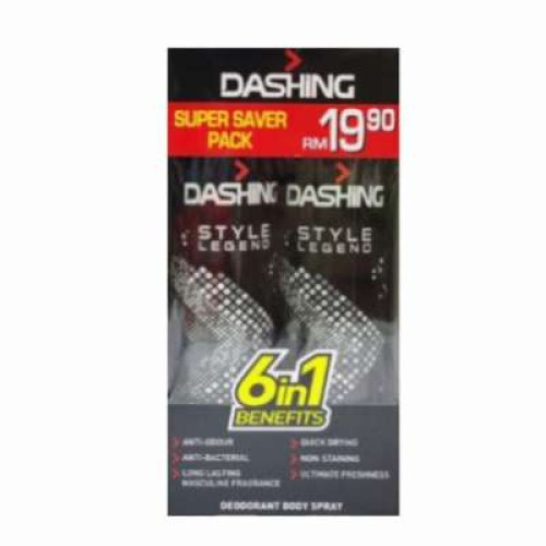 DASHING STYLE DEO SPRAY 125ML*2 MP RM19.90