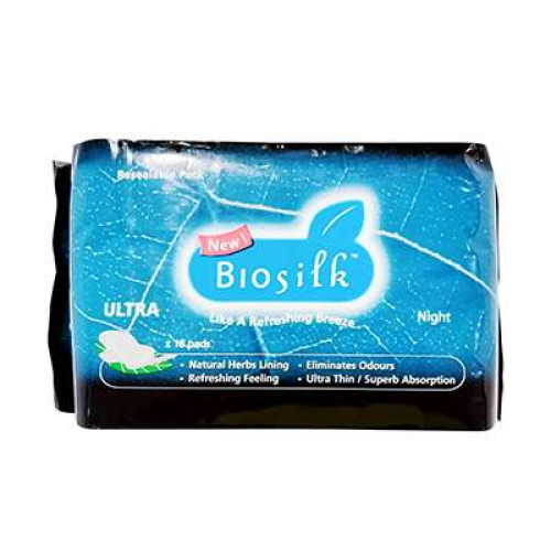 BIOSILK ULTRA THIN NIGHT WINGS 18S