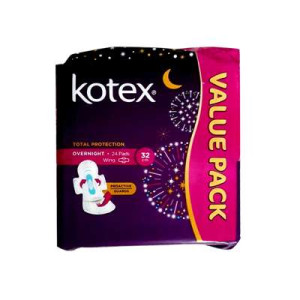 KOTEX OVERNIGHT PAG 32CM 24S