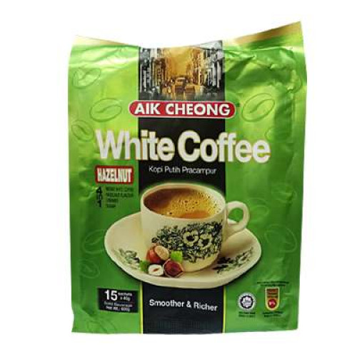 AIK CHEONG WHITE COFFEE TARIK HAZELNUT 40G*15