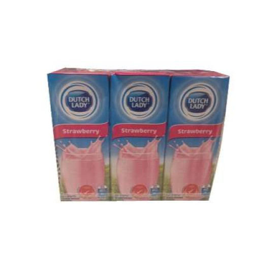 DUTCH LADY UHT PURE FARM STRAWBERRY 200ML*6