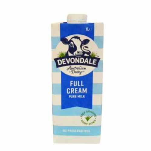 DEVONDALE UHT FULL CREAM MILK 1L