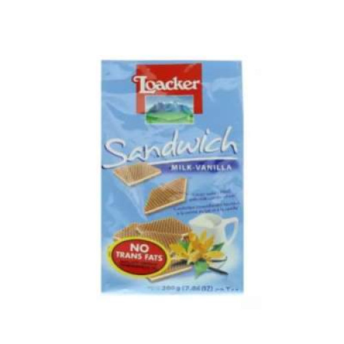 LOACKER MILK/VANILLA 200G