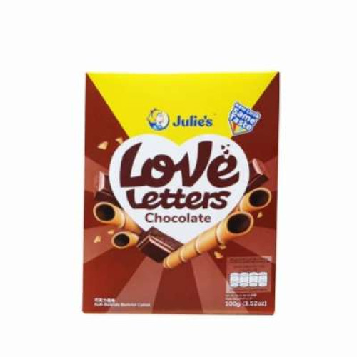 JULIE'S LOVELETTERS CHOCOLATE 100G