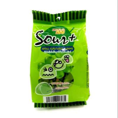 LOT 100 SOUR & GUMMY APPLE 100G