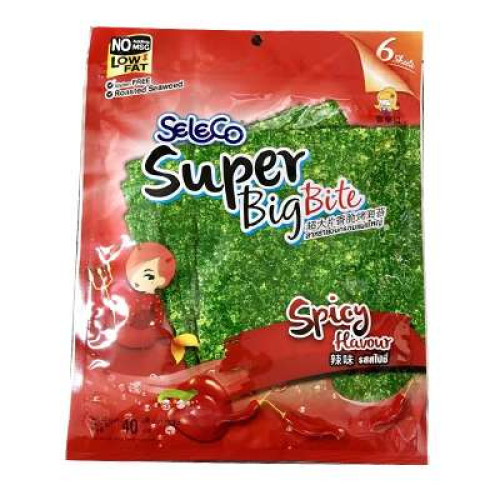 SELECO SUPER BIG BITE SEAWEED-SPICY 40G