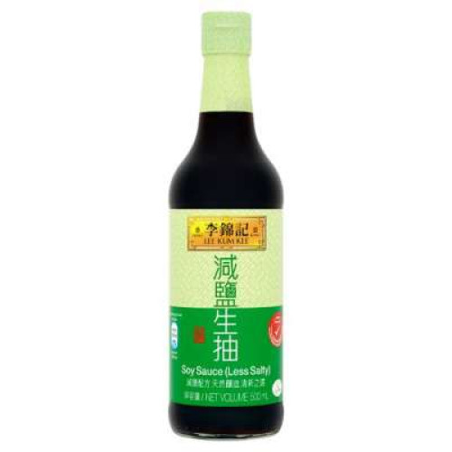 LEE KUM KEE LESS SALTY SOY SAUCE 500ML