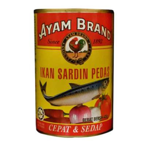 AYAM BRAND SPICY SARDINE 425G