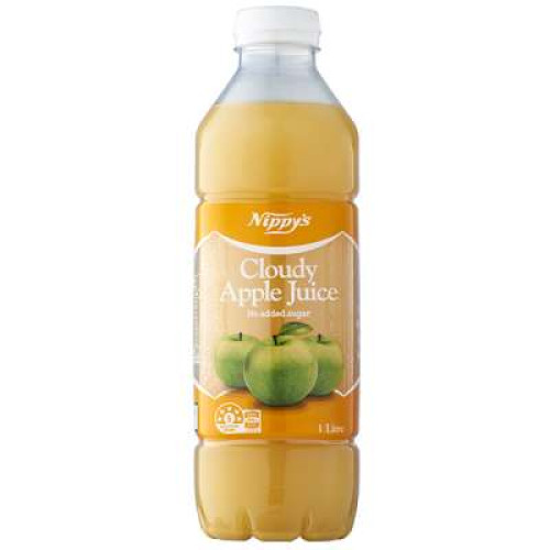 NIPPYS CLOUDY APPLE JUICE 100% 1L