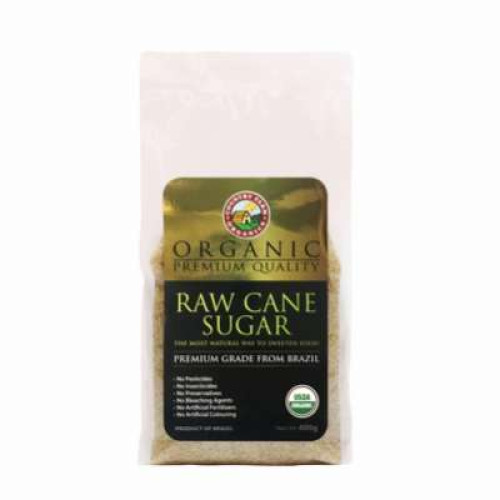 COUNTRY FARM ORG RAW CANE SUGAR 400G