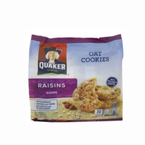 QUAKER COOKIES RAISINS 270G