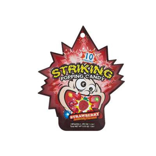 STRIKING POPPING CANDY STRAWBERRY 15G