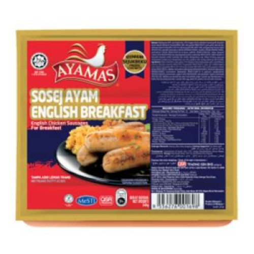 AYAMAS ENGLISH SAUSAGE FOR BREAKFAST 340G AYAMAS ENGLISH SAUSAGE FOR BREAKFAST 340G