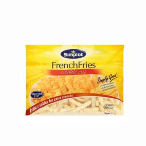 SIMPLOT CRINKLE CUT FRENCH FRIES 12MM 1KG