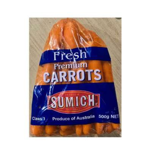AUST PRE-PACK CARROT 500G