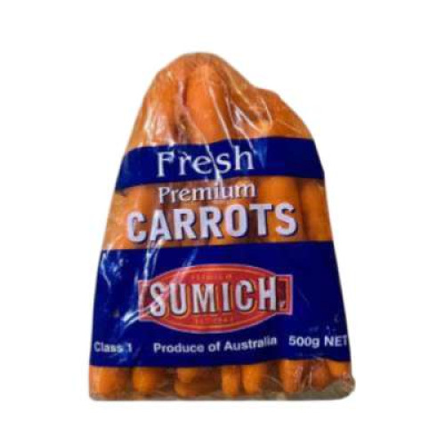 AUST PRE-PACK CARROT 500G