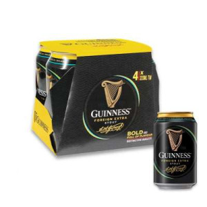 GUINNESS STOUT CAN 320ML *4 GUINNESS STOUT CAN 320ML *4