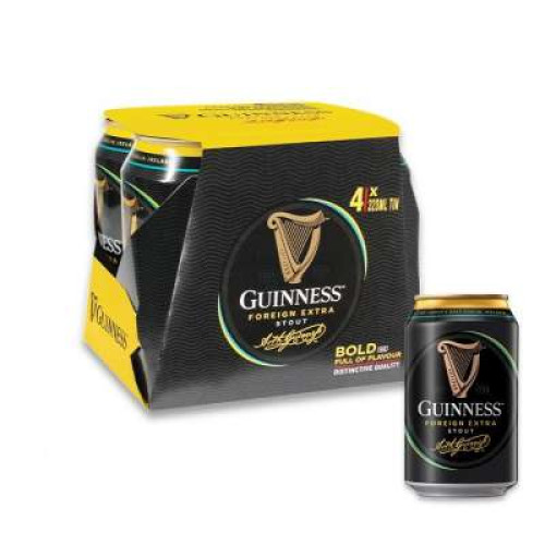 GUINNESS STOUT CAN 320ML *4