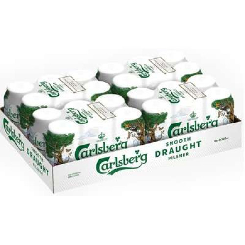 CARLSBERG SMOOTH DRAUGHT CAN 320MLX24