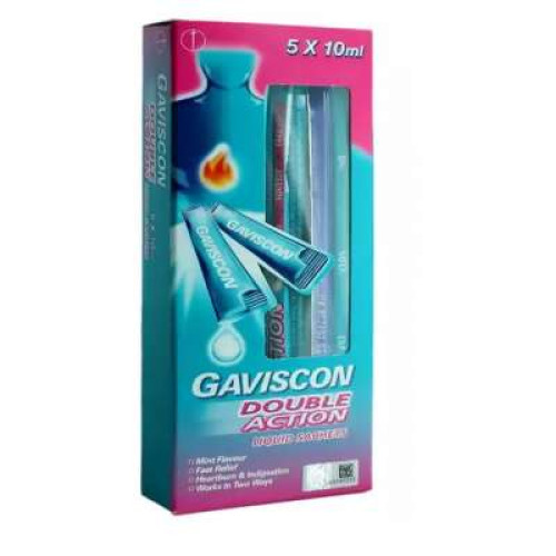 GAVISCON DOUBLE ACTION LIQ SACHET 10ML*5