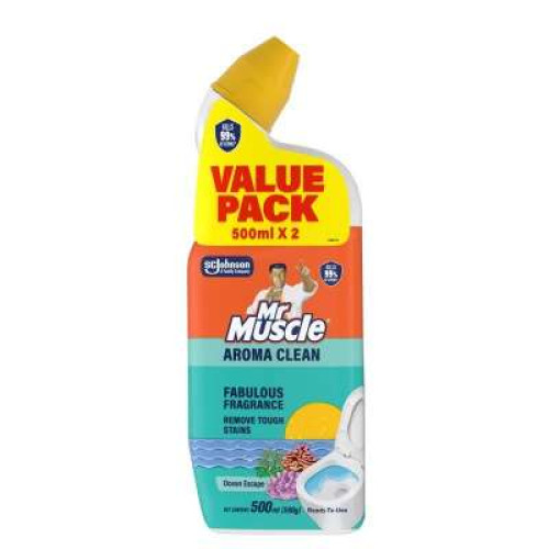 MR.MUSCLE ADV TOILET CLNR-MARINE 500ML*2