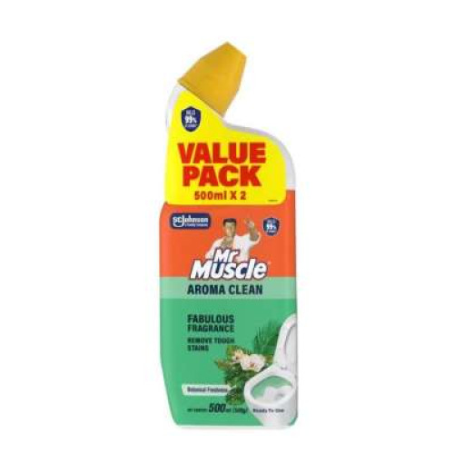 MR.MUSCLE ADV TOILET CLNR-PINE 500ML*2