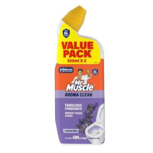 MR.MUSCLE ADV TOILET CLNR LAV 500ML*2