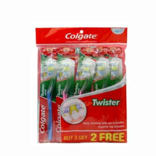 COLGATE TB TWISTER FRESH SOFT 5'S