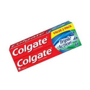 COLGATE TRIPLE ACTION 175G*2 TP  COLGATE TRIPLE ACTION 175G*2 TP