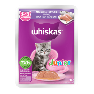 WHISKAS JUNIOR-MACKEREL 80G WHISKAS JUNIOR-MACKEREL 80G