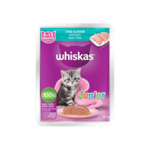 WHISKAS POUCH JUNIOR TUNA 80G