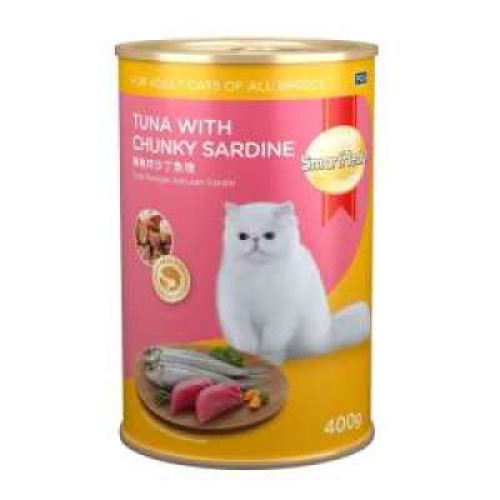 SMART HEART CAT CAN-TUNA & SARDINE 400G