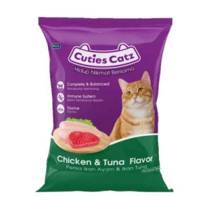 CUTIES CATZ CHICKEN & TUNA 350G