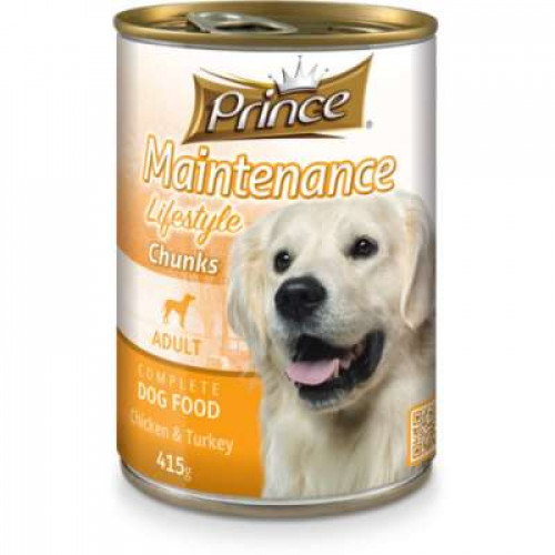 PRINCE DOG CANNED FOOD CHICKEN & TURKEY 415G